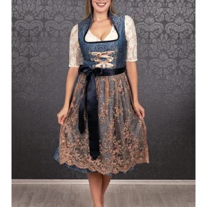 Edelnice Dirndl “Estelle” In Blau/ Creme 9