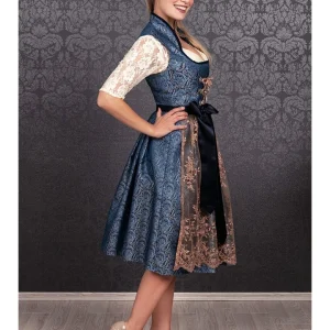 Edelnice Dirndl “Estelle” In Blau/ Creme 11