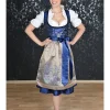 Edelnice Dirndl In Blau/ Beige 20