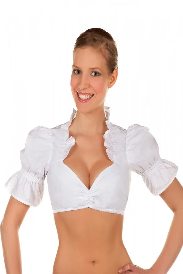 Edelnice Dirndlbluse In Weiß 3