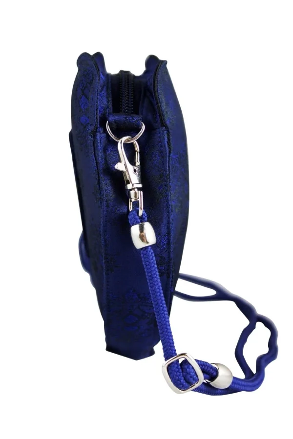 Edelnice Dirndltasche In Royalblau Und Leichtem Schwarz 4