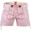 Edelnice Ledershorts In Pink 19