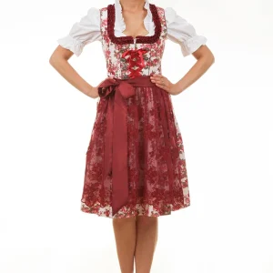 Edelnice Midi Dirndl 2-teilig Estefania In Rot 10