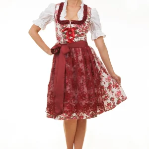 Edelnice Midi Dirndl 2-teilig Estefania In Rot 14