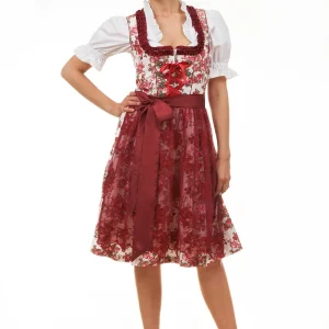 Edelnice Midi Dirndl 2-teilig Estefania In Rot 16