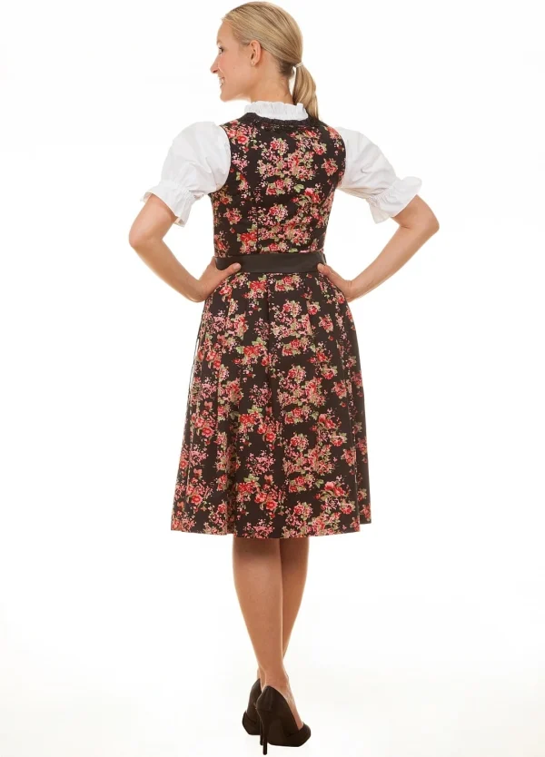 Edelnice Midi Dirndl 2-teilig Estefania In Schwarz 3