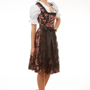 Edelnice Midi Dirndl 2-teilig Estefania In Schwarz 21