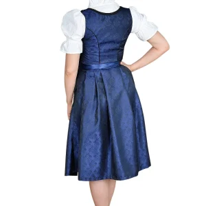 Edelnice Midi Dirndl 2-teilig In Blau, Gold 14