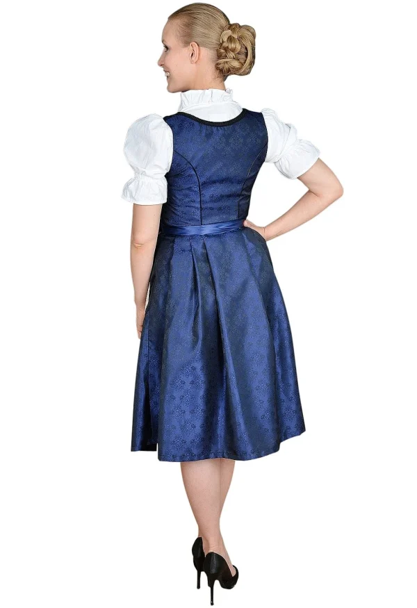 Edelnice Midi Dirndl 2-teilig In Blau, Gold 5