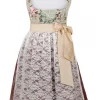 Edelnice Midi Dirndl 2-teilig In Creme, Grün 22