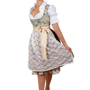 Edelnice Midi Dirndl 2-teilig In Creme, Grün 17