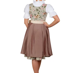 Edelnice Midi Dirndl 2-teilig In Creme, Grün 21