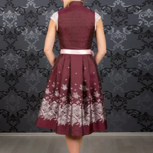 Edelnice Midi Dirndl 2-teilig Stella In Bordeaux 9