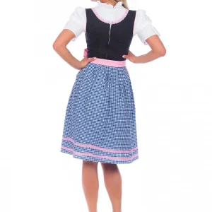 Edelnice Mini Dirndl 3-teilig In Blau, Rosa, Schwarz 10