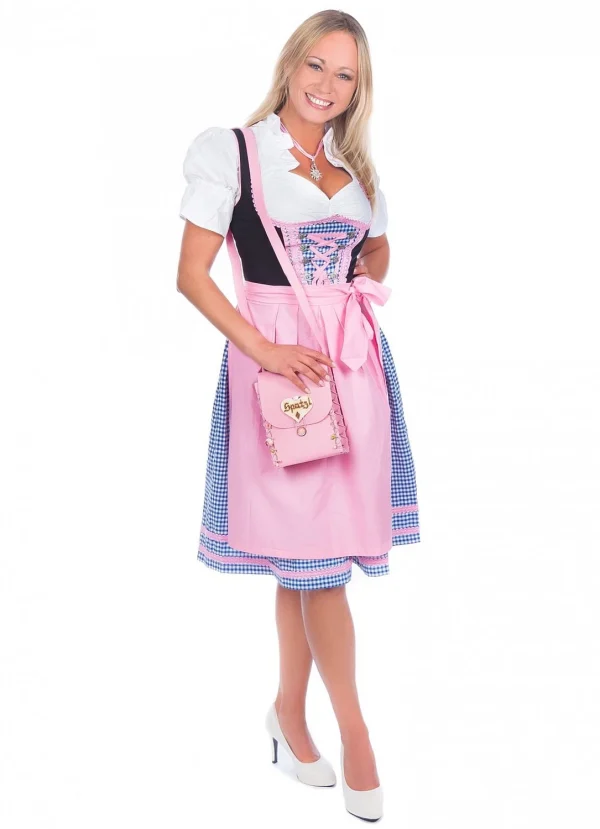 Edelnice Mini Dirndl 3-teilig In Blau, Rosa, Schwarz 6