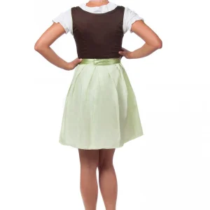 Edelnice Mini Dirndl 3-teilig In Grün, Pink 10