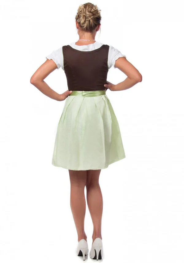 Edelnice Mini Dirndl 3-teilig In Grün, Pink 3