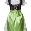 Edelnice Mini Dirndl 3-teilig In Grün, Pink 19