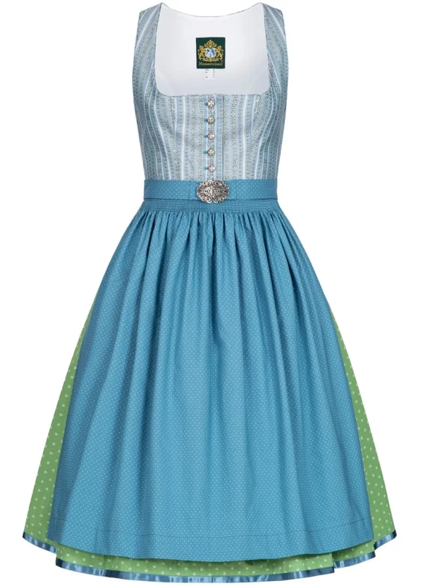 Hammerschmid Midi Dirndl In Blau 1