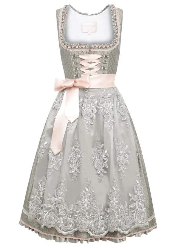 Krüger Collection Midi Dirndl In Beige 3