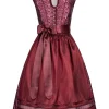 Krüger Collection Midi Dirndl In Bordeaux 17