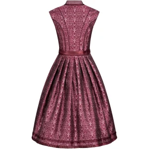 Krüger Collection Midi Dirndl In Bordeaux 16