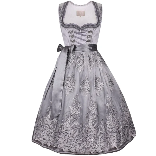 Krüger Collection Midi Dirndl In Grau 3