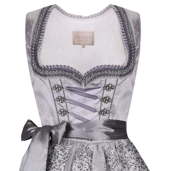 Krüger Collection Midi Dirndl In Grau 4