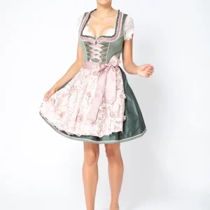 Krüger Dirndl Dirndl In Rosa/ Oliv 12