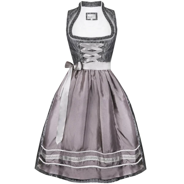 MarJo Midi Dirndl In Anthrazit 3