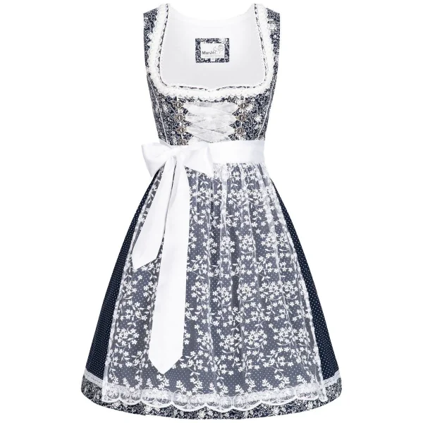 MarJo Midi Dirndl In Dunkelblau 3