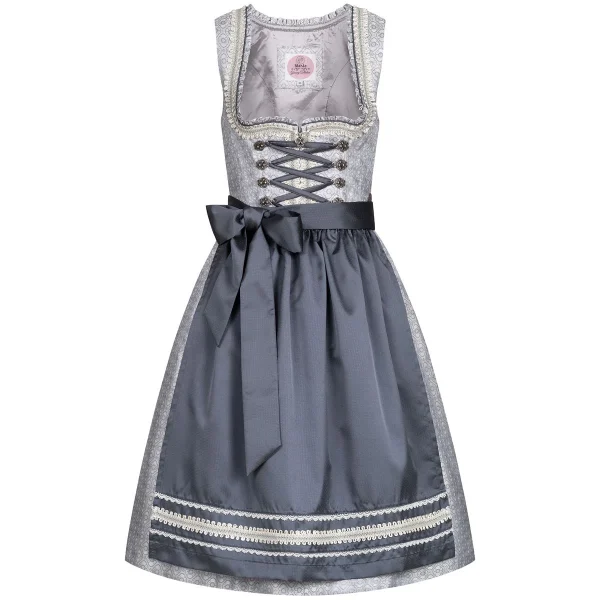 MarJo Midi Dirndl In Silber 1