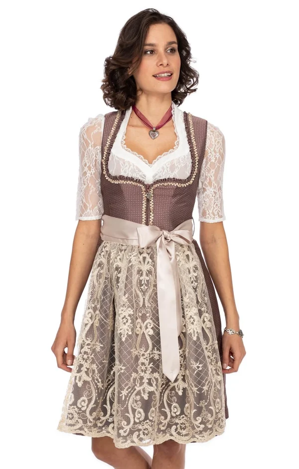 MarJo Mini Dirndl 2tlg. 58cm HENRIKE Rosenholz 9