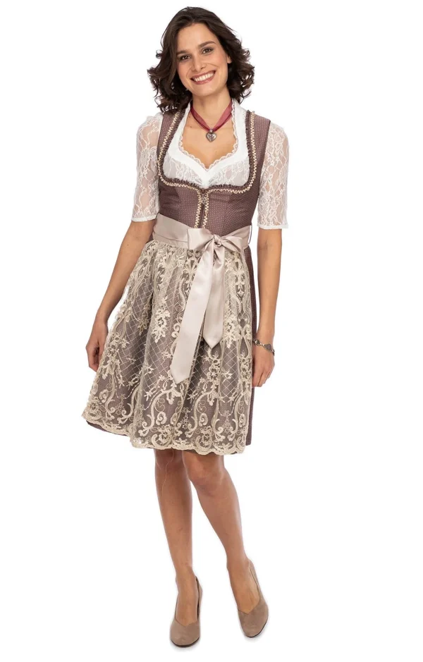 MarJo Mini Dirndl 2tlg. 58cm HENRIKE Rosenholz 10