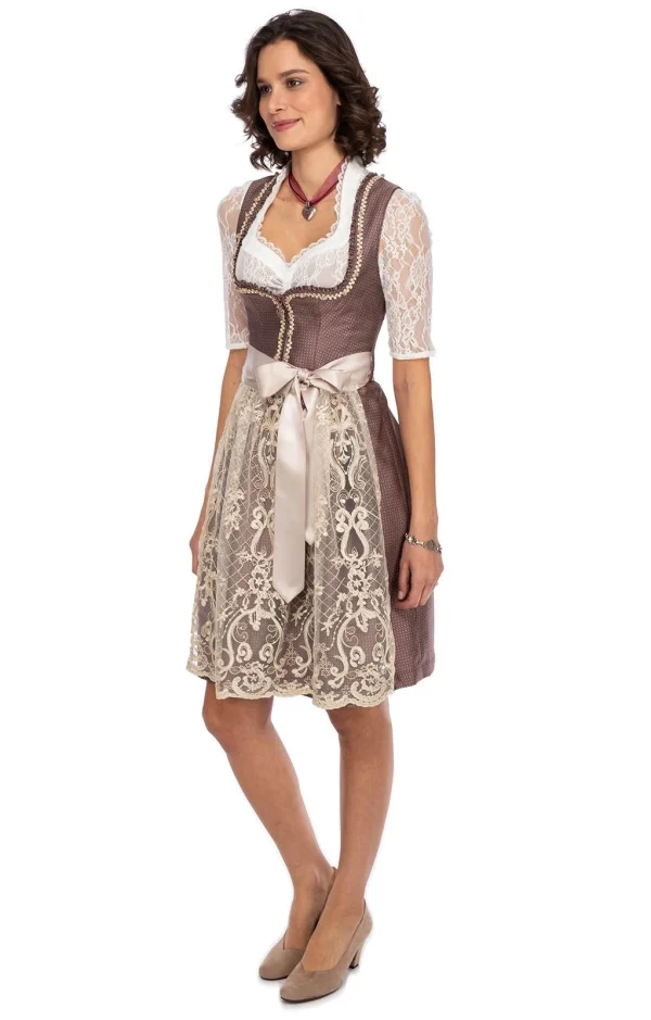 MarJo Mini Dirndl 2tlg. 58cm HENRIKE Rosenholz 11