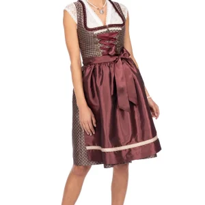 MarJo Mini Dirndl 2tlg. 58cm KÄTHE Burgund Gold 20