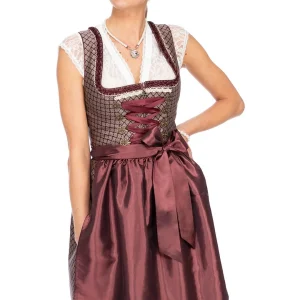 MarJo Mini Dirndl 2tlg. 58cm KÄTHE Burgund Gold 28