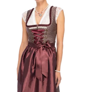 MarJo Mini Dirndl 2tlg. 58cm KÄTHE Burgund Gold 30