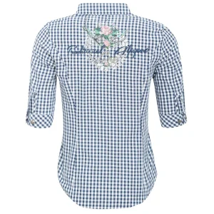 MarJo Trachtenbluse In Blau 9