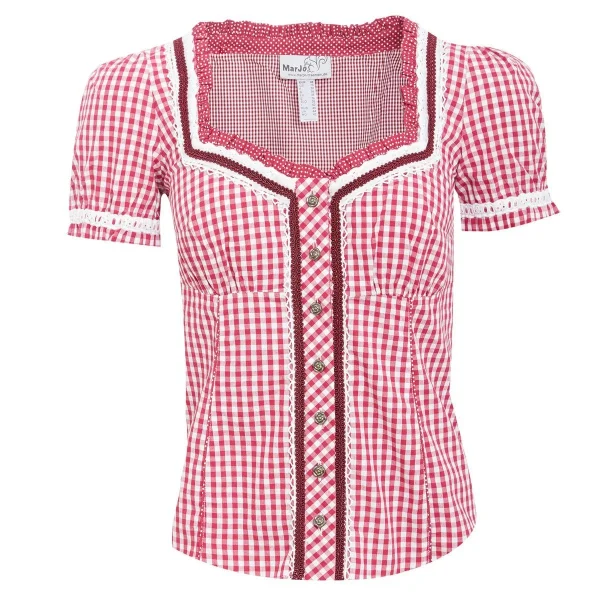 MarJo Trachtenbluse In Rot 1