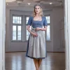 Melega Dirndl “Quirina” In Blau/ Grau 25