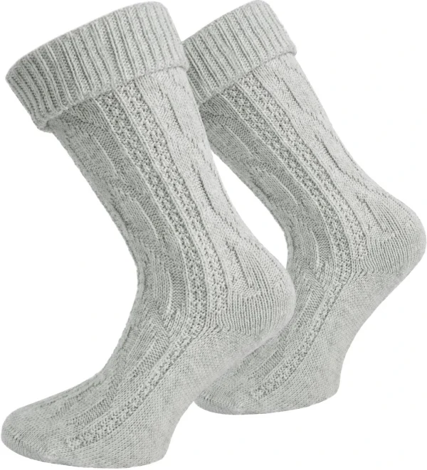 Normani Trachtensocken In Silbermelange 1