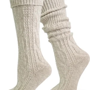 Normani Trachtensocken Mit Leinen In Naturmelange 7