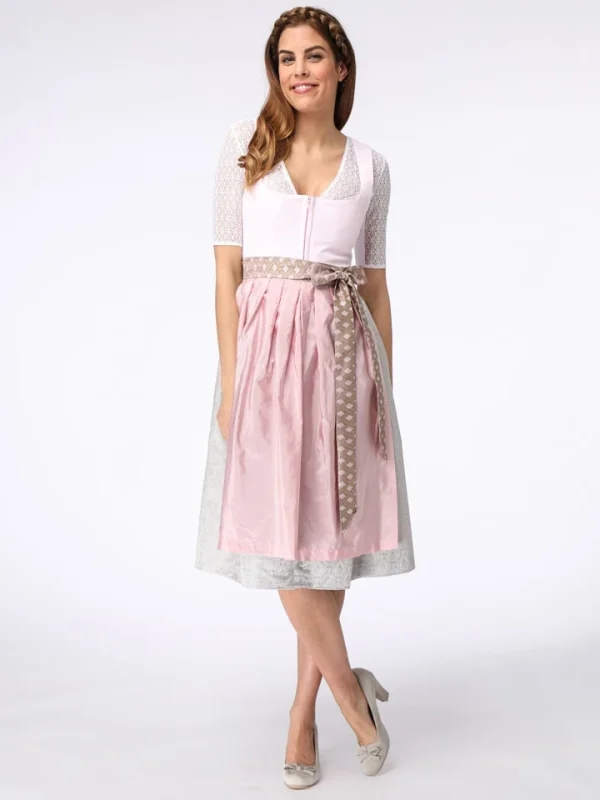 Schmuckstück By Alpenherz Dirndl In Rosé/ Hellgrau 1