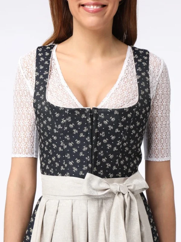 Schmuckstück By Alpenherz Dirndl In Schwarz/ Beige 4