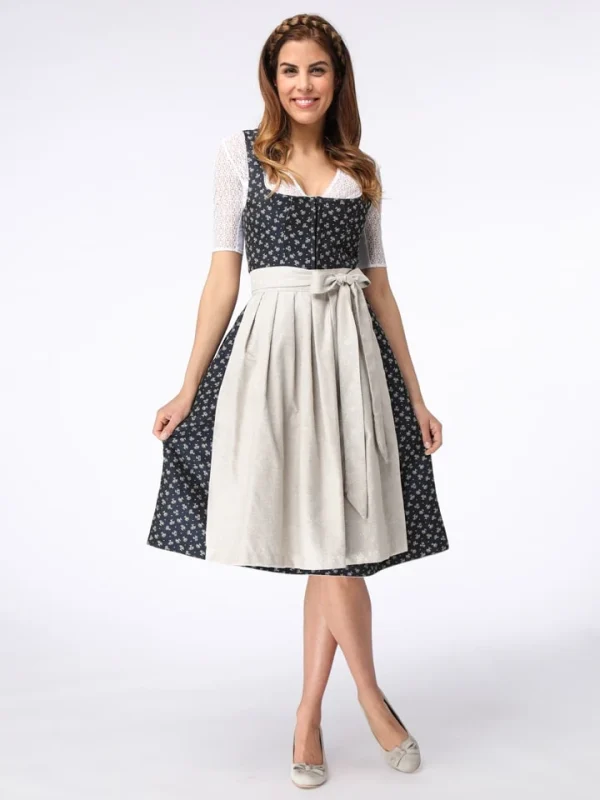 Schmuckstück By Alpenherz Dirndl In Schwarz/ Beige 6