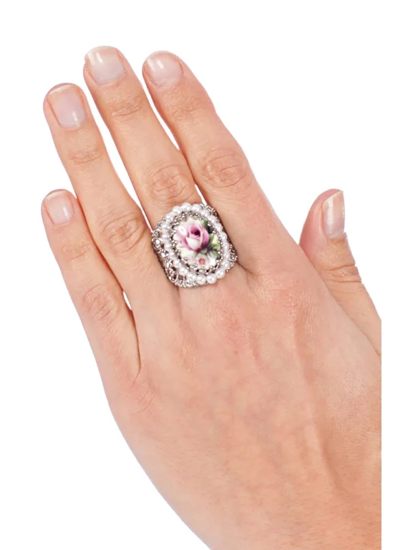 Schuhmacher Ring R801 Ornament Umfasst, Rosa 6