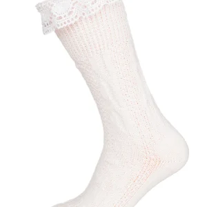 Schuhmacher Socke CS530 Mit Spitze Weiss 9