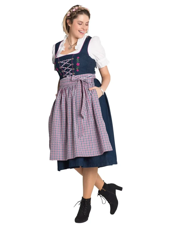 Sheego Dirndl In Blue Denim 1