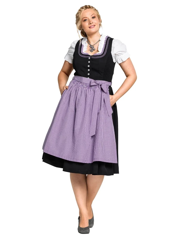 Sheego Dirndl In Schwarz-lila 1